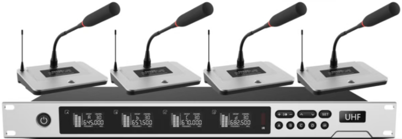 SN-8400 U段一拖四無線會議麥  （單價：￥4715元）